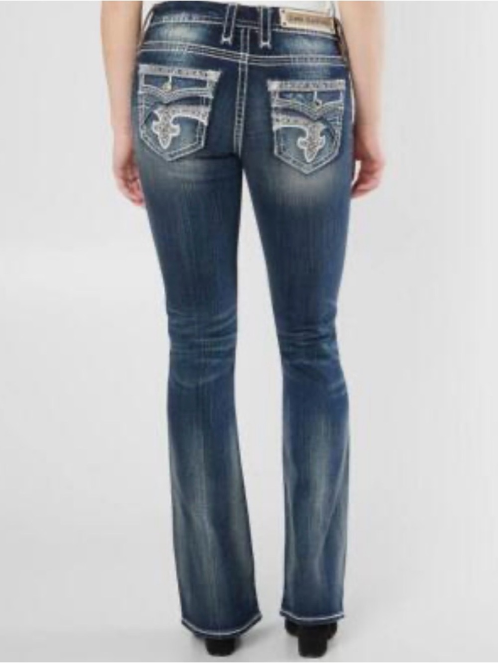 Rock Revival Womens Glade Easy Stretch
Boot Cut Bling Jeans size 31
